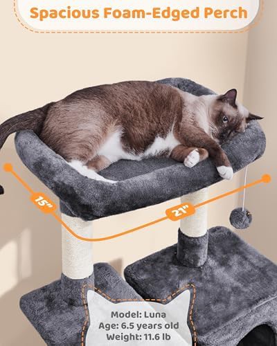 Sturdy large cat tower with hammock — photo 5