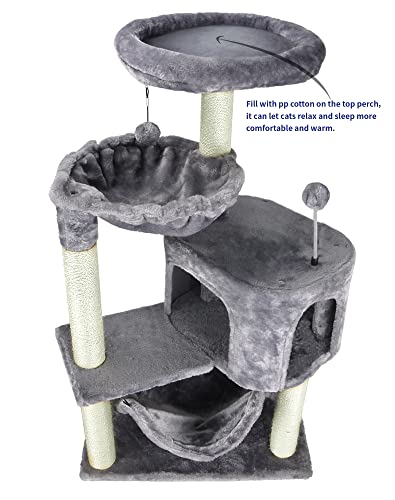 Cat Tree with Cat Condo and Big Hammock — photo 4