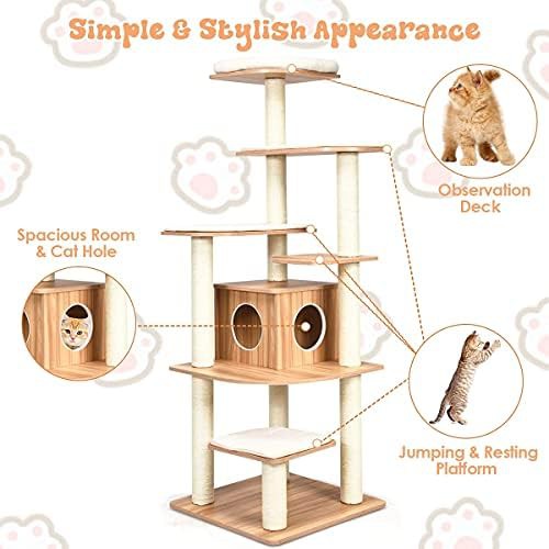 Tall modern wood tower with washable cushions — photo 5