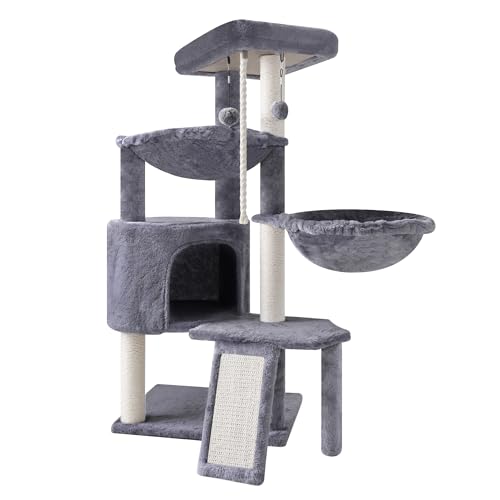 Three Layer Cat Tree with Cat Condo and Two Hammocks — photo 3