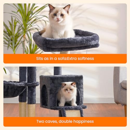 Cat Tree with Cat Self Groomer Brush — photo 4