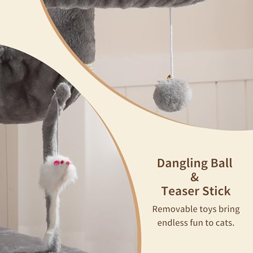 43.3 inch Cat Tower for Indoor Cats HCT004SW — photo 4