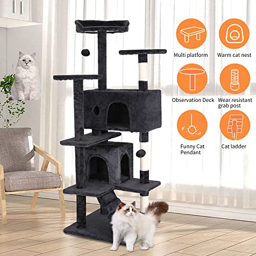 54" Cat Tree Tower — photo 5