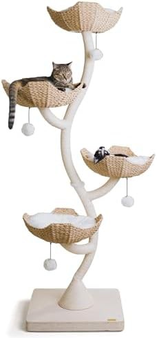 Tall luxury modern cat tree condo