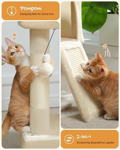Small cat tower with two private condos — photo 3