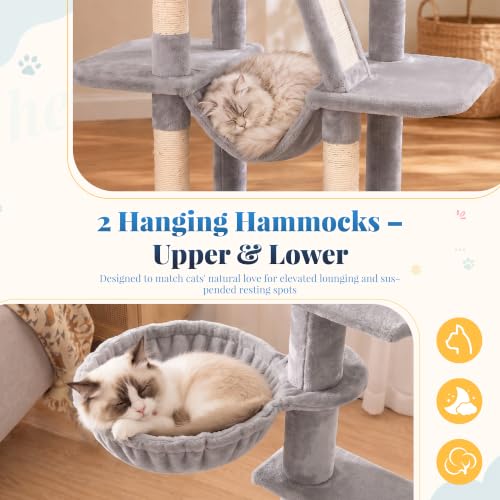 Cat Tree Tower with Padded Platform Bed — photo 3