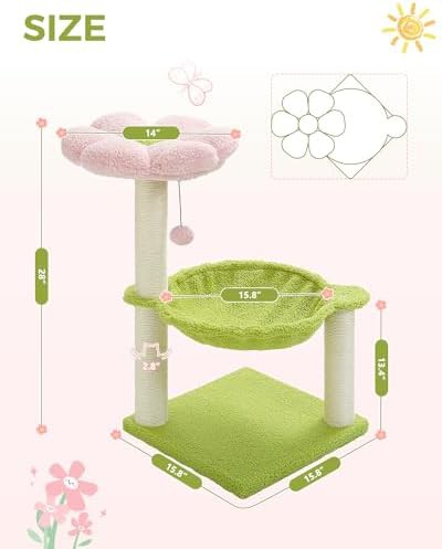 Pink flower tower with sisal posts — photo 4