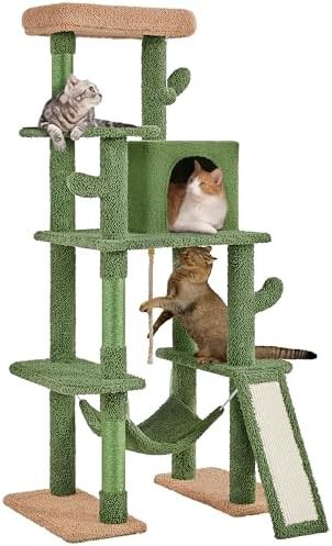 Cactus shaped multi level climbing tower