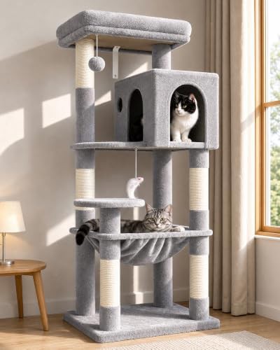 Plush multi level climbing tower