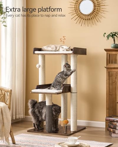 Modern cat tree with large platforms — photo 3
