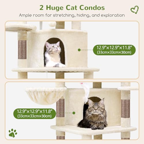 66inch Corner Cat Tree Tower for Indoor Large Cats — photo 4