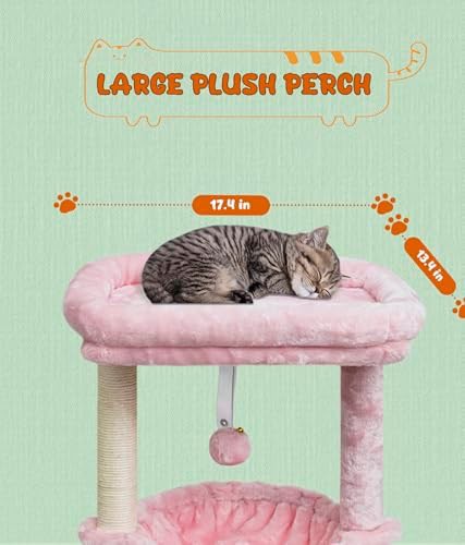 Small pink activity tower for kittens — photo 4