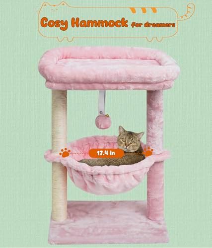 Small pink activity tower for kittens — photo 5
