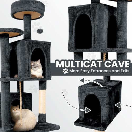 58.5inch Large Cat Tree Tower Condo for Indoor Cats — photo 3