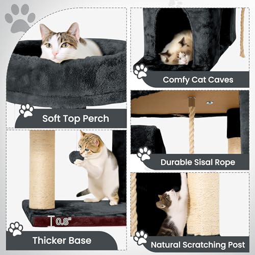 58.5inch Large Cat Tree Tower Condo for Indoor Cats — photo 4