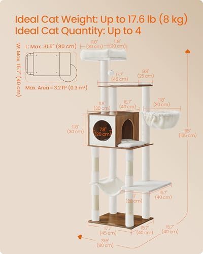Extra tall scratching tower with integrated hammock — photo 5