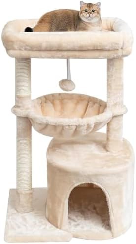 Small cat condo with scratching post