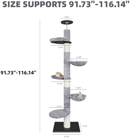Adjustable floor to ceiling climbing tree — photo 3