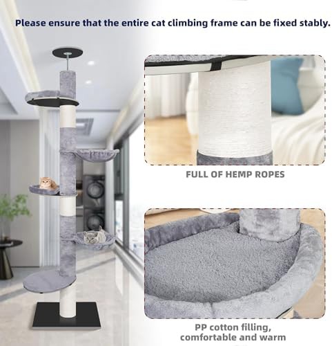 Adjustable floor to ceiling climbing tree — photo 4