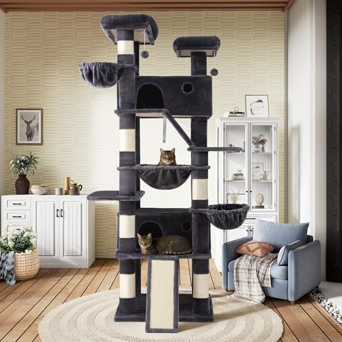 Heavy duty dark grey tall cat condo — photo 3