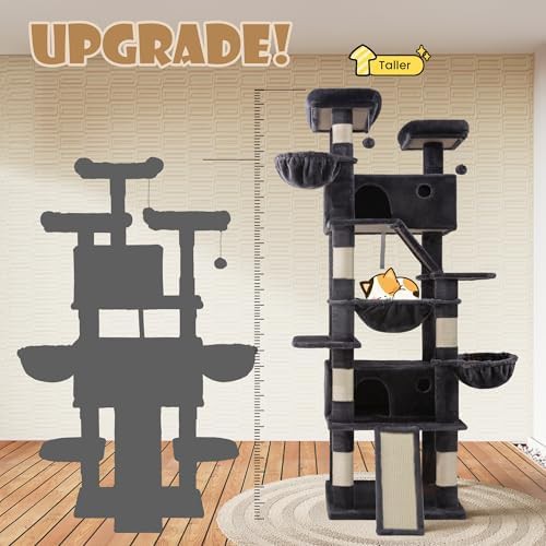 Heavy duty dark grey tall cat condo — photo 4