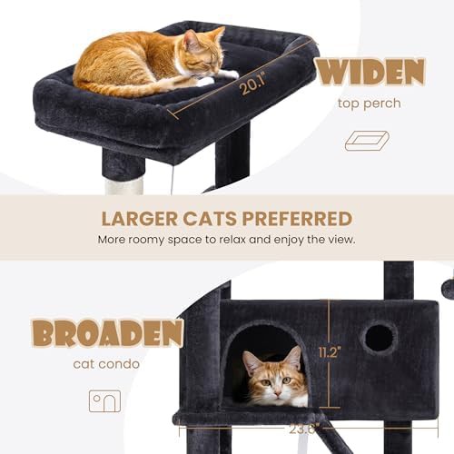 Heavy duty dark grey tall cat condo — photo 5