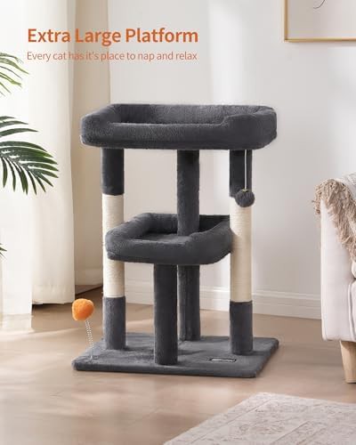 Small dark gray cat condo tower — photo 3