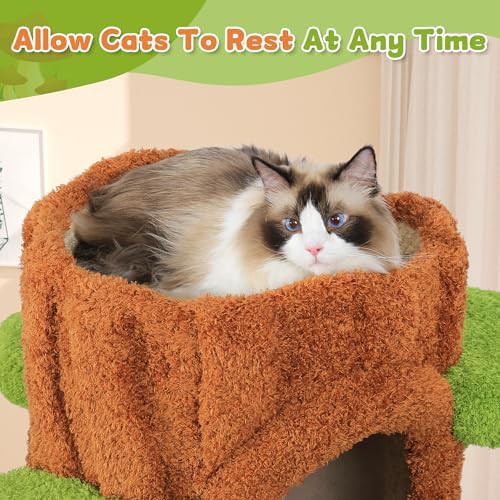 Extra large solid wood multi level cat condo — photo 4
