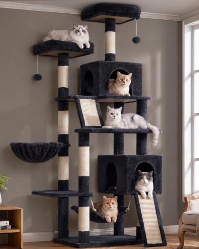 71'' Tower for Large Cat with Scratching Post