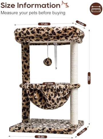 Cheetah leopard print kitten tower — photo 3