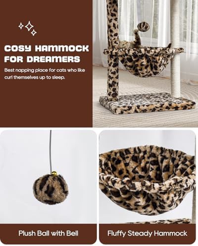 Cheetah leopard print kitten tower — photo 5