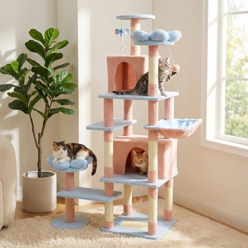 Tall blue flower tower with hammock — photo 5