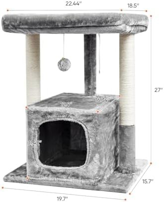 Modern solid wood tower for adult cats — photo 3