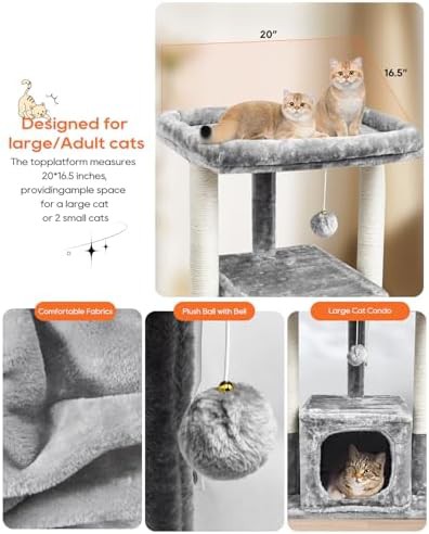 Modern solid wood tower for adult cats — photo 4