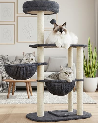 Compact corner gym with sisal rope posts