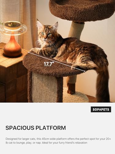 Small wood cat tower with real branch — photo 4