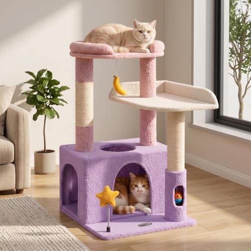 Corner fit kitten tower with condo — photo 5