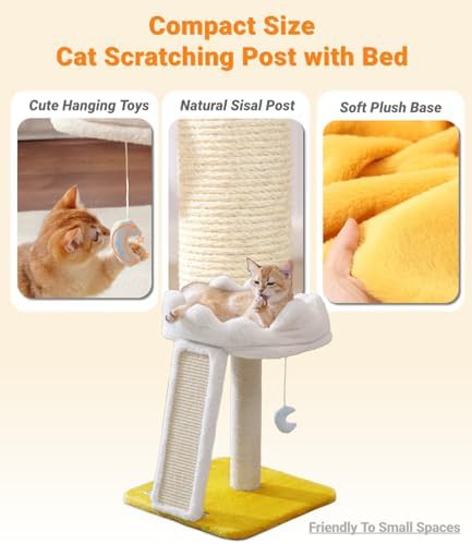 Small cloud cat tower with soft bed — photo 4