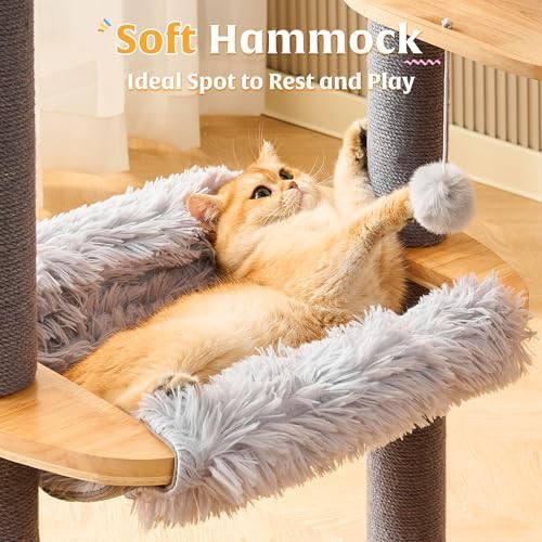Solid wood 52 inch cat tree tower — photo 4