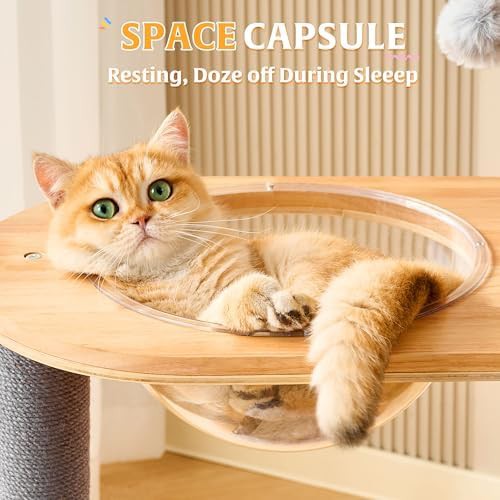 Solid wood 52 inch cat tree tower — photo 5