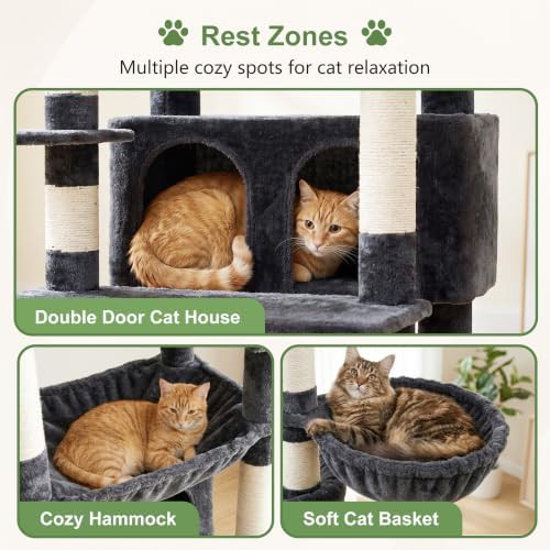 Plush multi level tower for large cats — photo 3