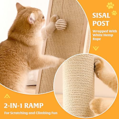 Compact 27 inch solid wood cat tree — photo 4