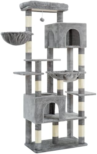 Heavy duty extra tall white cat tower — photo 4