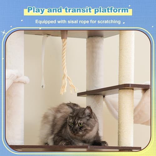 Large cat wooden furniture tower — photo 4