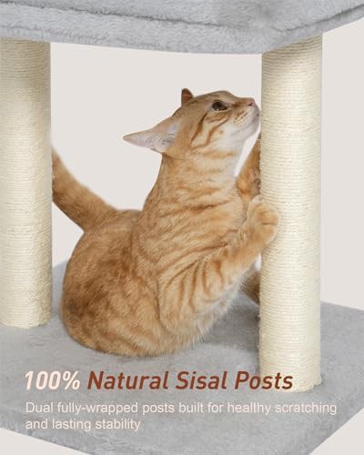 Compact carpet scratching post with perch — photo 4