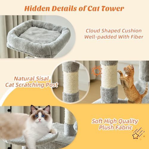 Small plush climbing tower for kittens — photo 3