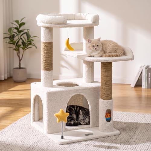 Small cat tower with wide stable base — photo 4
