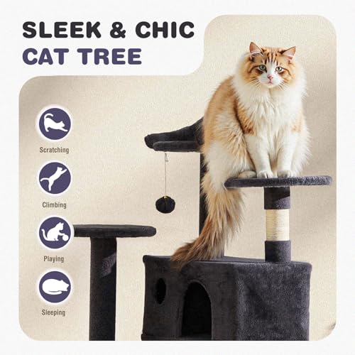 54 Inch Cat Tree Tower with Sisal Scratching Posts — photo 4