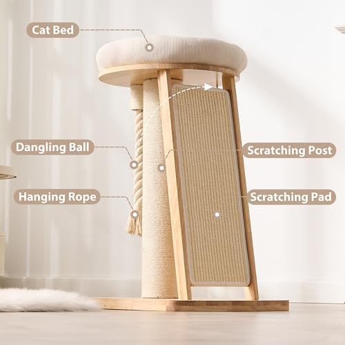 Solid wood 28 inch corner cat tree — photo 5