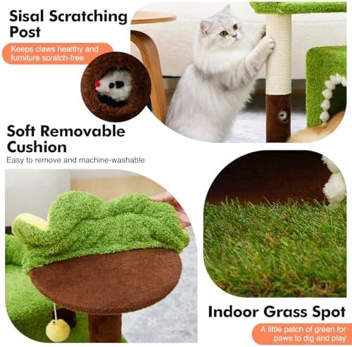 Sunflower small cat tower with condo — photo 4